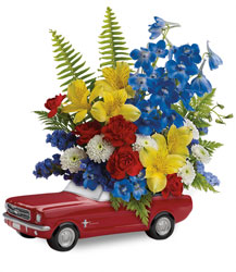 Teleflora's '65 Ford Mustang Bouquet  from Clifford's where roses are our specialty